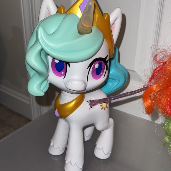 2! Large! My Little Pony 1 -Magical Kiss Unicorn Princess Celestia and - 1 MLP - Picture 3 of 5